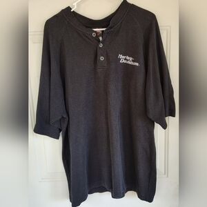 Harley-Davidson Men's Size XL Black Button Down Shirt